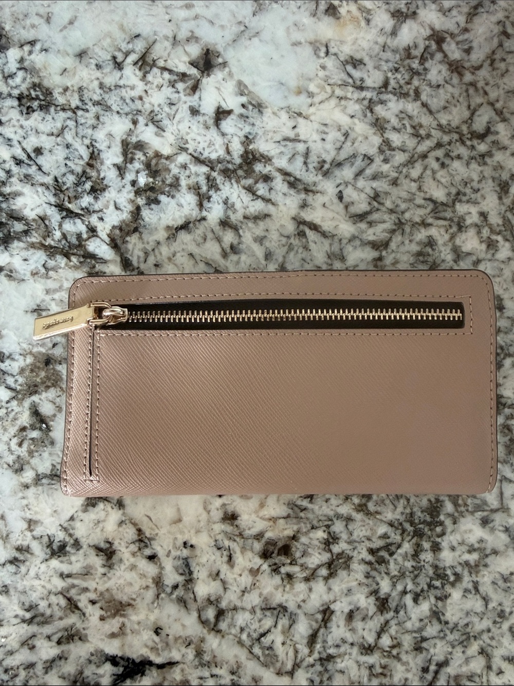 kate spade Two-Tone Black and Blush Long Wallet - Picture 2 of 6